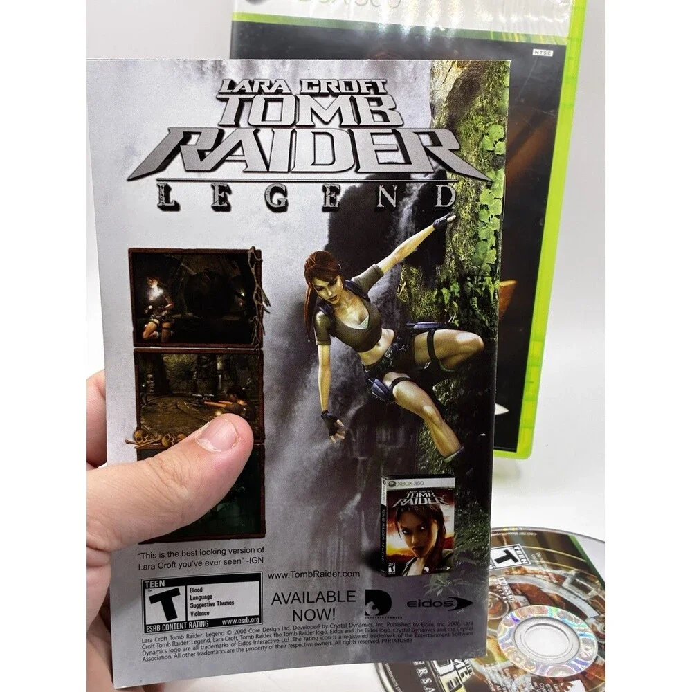 Lara Croft: Tomb Raider Anniversary (Microsoft Xbox 360, 2007) Complete